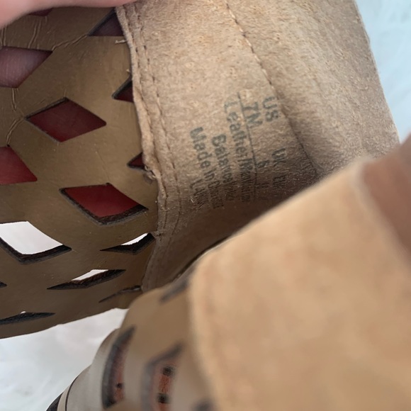 Tiny Wedge Italian Leather sandles - Picture 4 of 4